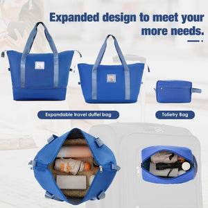 English Elm Softside Expandable Spinner Luggage Set with Tsa Lock Duffel Polyester Travel Navy Blue N732P201004C