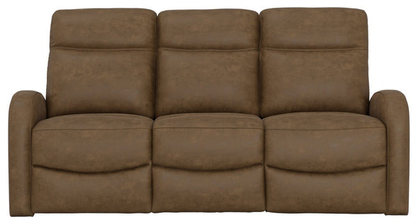 English Elm Brown Dual Reclining Sofa with Pillow Back Cushions and Pull Tab Seats for Living Rooms Brown B361P483239
