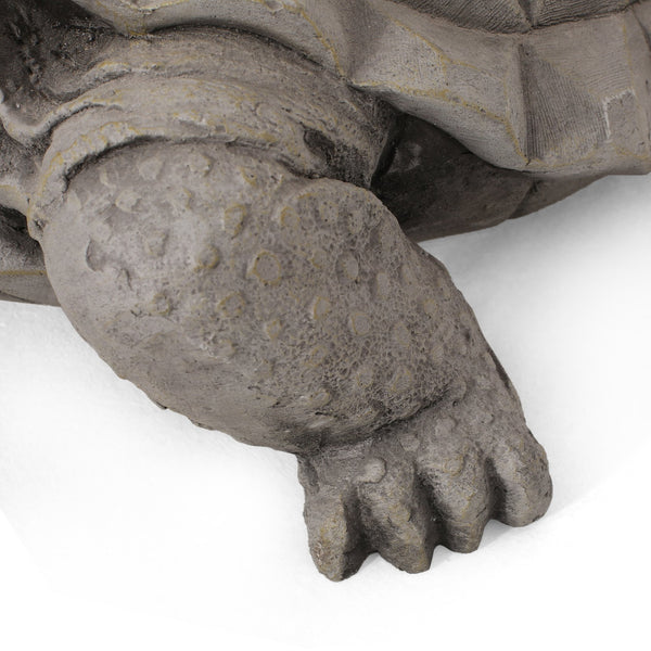 English Elm Christopher Knight Home® - TURTLE Handcrafted Outdoor Garden Statue in Dark Gray Cast Stone, Weather-Resistant Vintage Accent (12.5" W) 70872.00DGRY