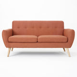 Christopher Knight Home® - Noble House - Josephine Mid-Century Modern Tufted Fabric Upholstered Sofa