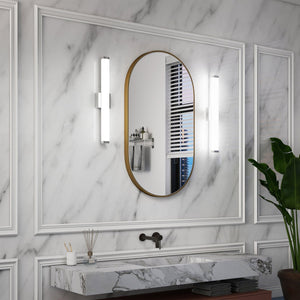 English Elm Bathroom Vanity Light Bar - Modern Brushed Nickel Led Fixture, 25" 14W 6000K Cool White Illumination W2312P374953