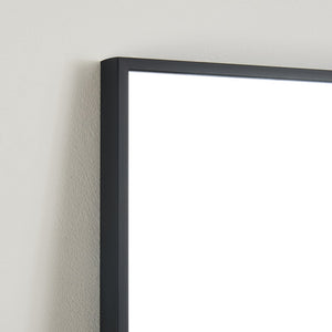 English Elm 70" Full Length Mirror Aluminum Alloy Frame Shatter Proof Wall or Leaning Bedroom Black W2071P248153