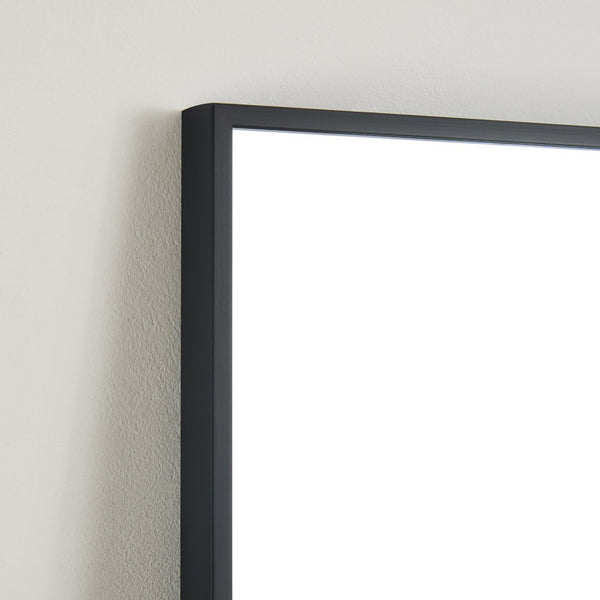 English Elm 70" Full Length Mirror Aluminum Alloy Frame Shatter Proof Wall or Leaning Bedroom Black W2071P248153