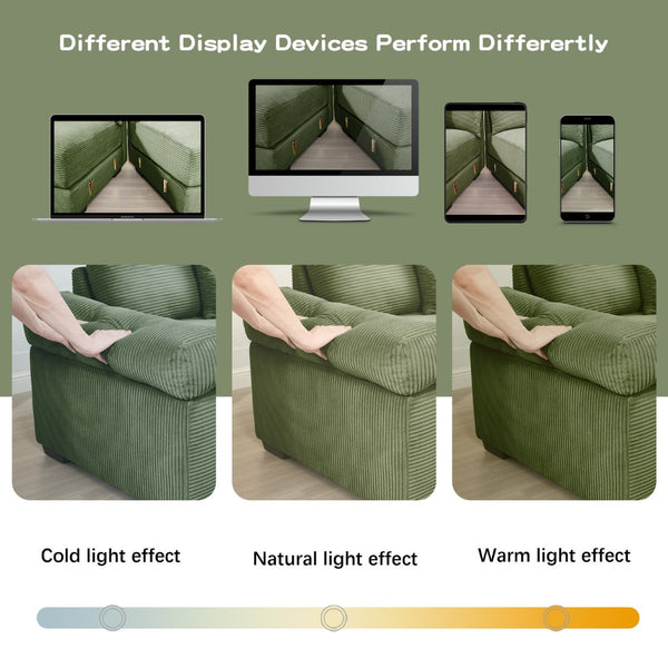 English Elm Oversized Modular Sectional Couch - Cloud-Like Comfort, Deep Seats, 13 Pillows, Ergonomic Design, Green W714S01340-GIGA