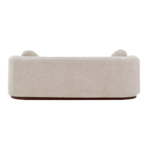 English Elm Compressed Three Seat Sofa with Rubberwood Base Polyester Upholstered Living Room Couch N771P392415V_N771P392416V