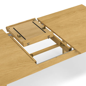 English Elm Colby Contemporary Extendable Dining Table In Oak - Versatile 60-76 Inch Design For Any Occasion B136P266904