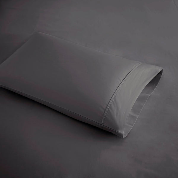 English Elm 4-piece Cal King Sateen Cotton Blend Sheet Set with Cooling Moisture-wicking Finish B035P437444