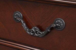 English Elm Lyndon 9-Drawer Dresser with Felt-Lined Top Drawers, Smooth Ball-Bearing Slides, Durable Wood Finish Cherry 69 L x 22 W x 41 H B078P301018