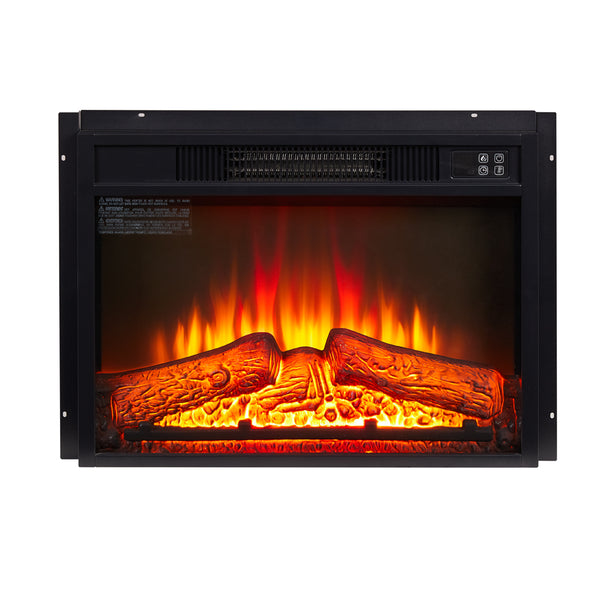English Elm Electric Electric Fireplace Insert 23" 1400W 120V Realistic Flame Remote Control, Fits 23" Opening W2275P301462
