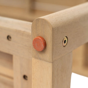 English Elm Christopher Knight Home® - Woodside Light Teak Rectangular Outdoor Buffet & Console Table – Acacia Wood, 300lb Capacity, Sleek Design N775P361821L