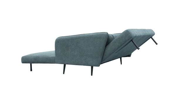 English Elm Lawson 61" Gray Fabric Convertible Loveseat Sleeper with Pillows - Space-Saving Chic Sofa Bed for Apartments B061P264644