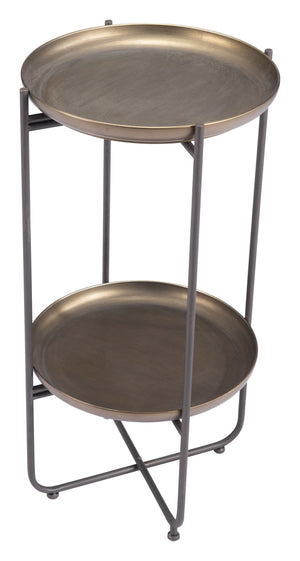 Bronson Accent Table Bronze 109597 Zuo Modern