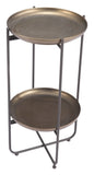 Bronson Accent Table Bronze 109597 Zuo Modern