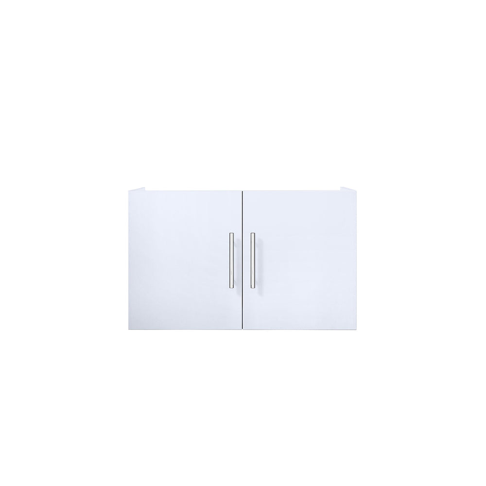 English Elm Glossy White Bath Vanity - 30" W X 22" D, Modern Design With Spacious Storage & Soft-Close Doors B2731P258474