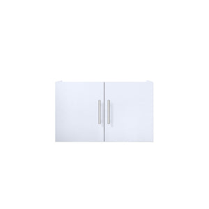 English Elm Glossy White Bath Vanity - 30" W X 22" D, Modern Design With Spacious Storage & Soft-Close Doors B2731P258474