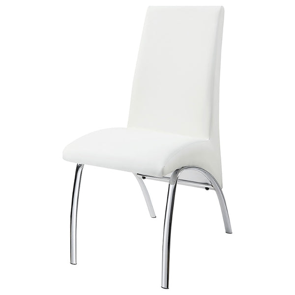 English Elm Darby Pu Leather Dining Side Chairs Set of 2 with Chrome Frame Modern Kitchen B062P440332