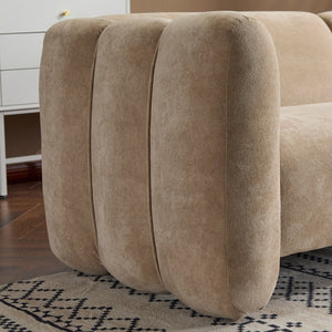 English Elm Christopher Knight Home® - Tonson 83" 3-Seater Sofa with Wave Design, Cloud-Like Cushions, Durable 900 lb Support, Modern Elegance Camel N773IS00030N