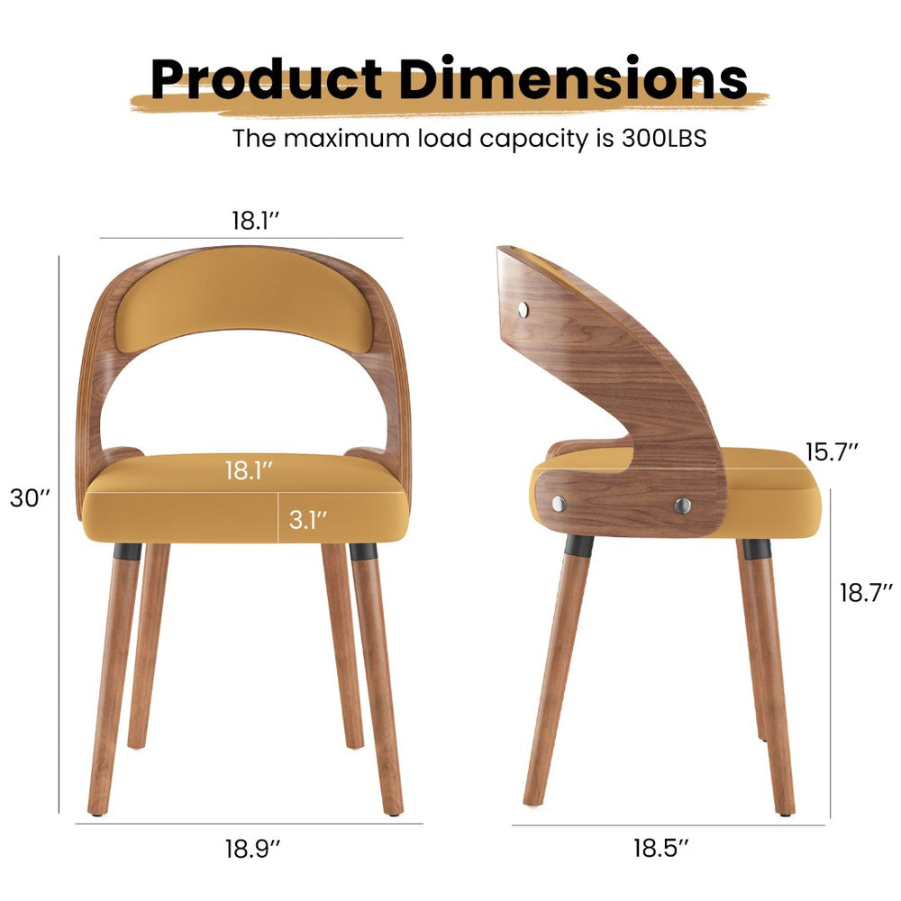English Elm Swivel Counter Stools Set of 2 Rattan Back Pu Seat Mid Century Wood Frame Kitchen Ginger T3623P433505