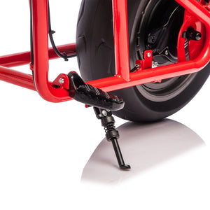 English Elm 24v300w Kids Electric Muscle Motorcycle with Dual Suspension Wide Eva Tires and Twist Throttle Red W1578P382503