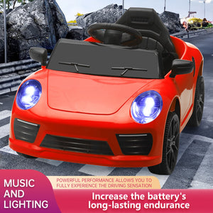 English Elm Ride on Electric Sports Car for Kids 12v Dual Motor with Remote Swing and Led Lights Red W1760P358679