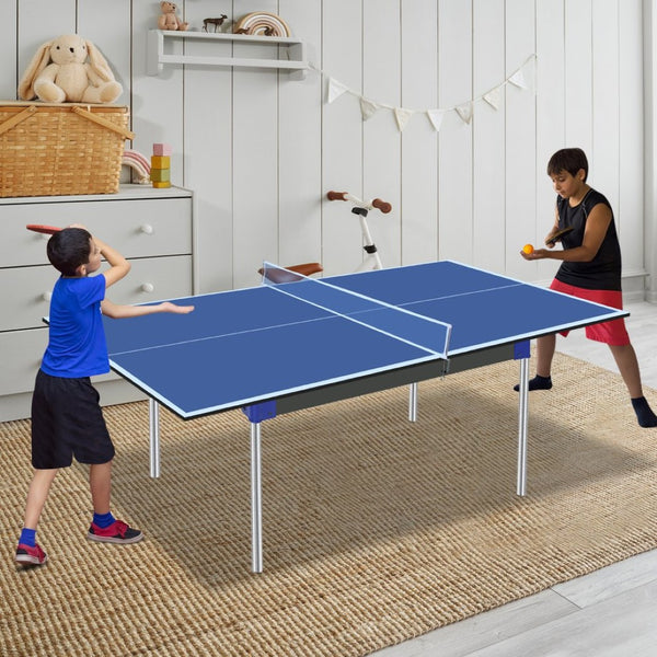 English Elm 6*3ft Foldable Mdf Ping Pong Conversion Top for Indoor Game Room Practice Blue W1408P318967