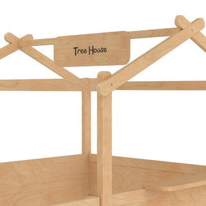English Elm Twin Low Loft Bed Solid Pine Frame with Built-in Led Lighting and Storage Shelves Natural W1580P396333