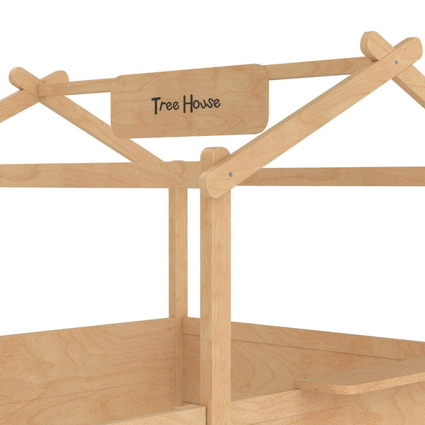 English Elm Twin Low Loft Bed Solid Pine Frame with Built-in Led Lighting and Storage Shelves Natural W1580P396333