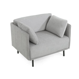 English Elm Christopher Knight Home® - 39" Vintage Grey Lounge Chair - Stylish Polyester Upholstery, Sturdy Wood Frame, Perfect For Any Room N767P208310G