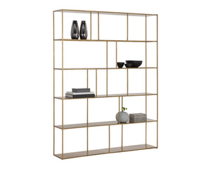 Sunpan Eiffel Bookcase - Stylish Iron Storage Solution for Living Spaces, Office, and Modern Decor Extra Large - 60W x 12D x 77H