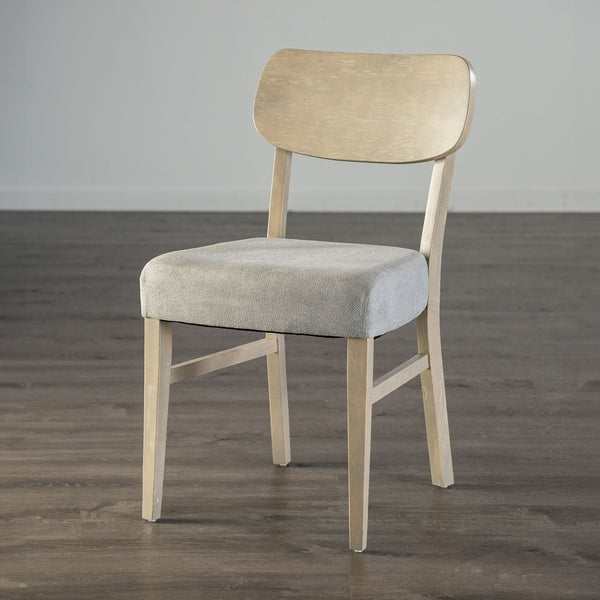 English Elm Transitional Westerham Arm Chair Set of 2 — Dark Cherry wood, upholstered comfort, gold-capped legs elegance Gray 41 L x 12 W x 20 H B2741P406727