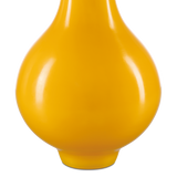 Imperial Yellow Peking Long Neck Vase