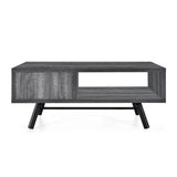 Christopher Knight Home® - Noble House - Burgoyne Mid-Century Modern Coffee Table with Storage