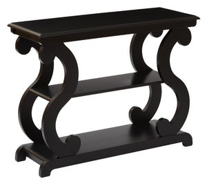 OSP Home Furnishings Ashland Console Table Brushed Black