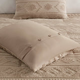 Woolrich Breckenridge Lodge/Cabin Chenille Oversized Comforter Set WR10-3974 Tan