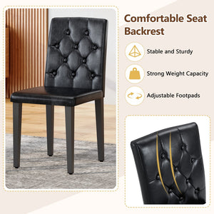 English Elm Table With Integrated Storage And 8 Ergonomic Black Pu Chairs For Modern Dining And Entertaining W1151S04270-GIGA