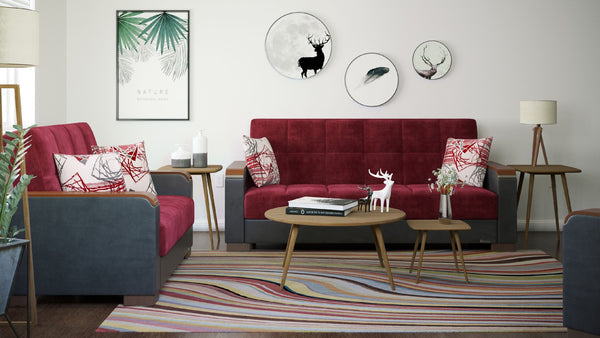 English Elm Primenest Zenaero X Convertible Loveseat With Storage - Stylish Upholstered Sleeper For Small Spaces B030P281772-GIGA