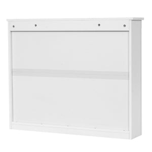 English Elm 36'' Wall Mounted Medicine Cabinet with Dual Mirrors Soft Close Doors Bathroom Storage White N710P371186K