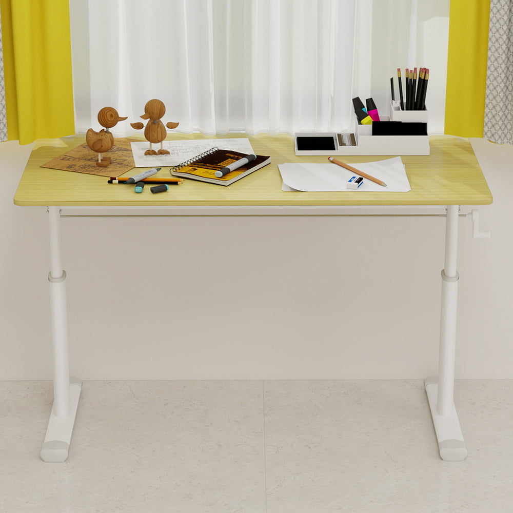 English Elm Adjustable Study Desk For All Ages – Ergonomic, Compact, And Durable Home Office Workstation Design W1935P338373
