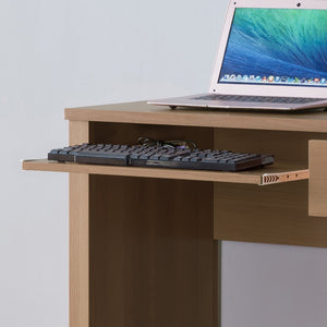 English Elm Student Compact Desk For Home Office – Stylish Writing Table With Storage, Keyboard Drawer & Wood Knob B107P269928-GIGA