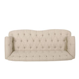 Christopher Knight Home® - Noble House - Chouteau Contemporary Deep Tufted Sofa with Nailhead Trim