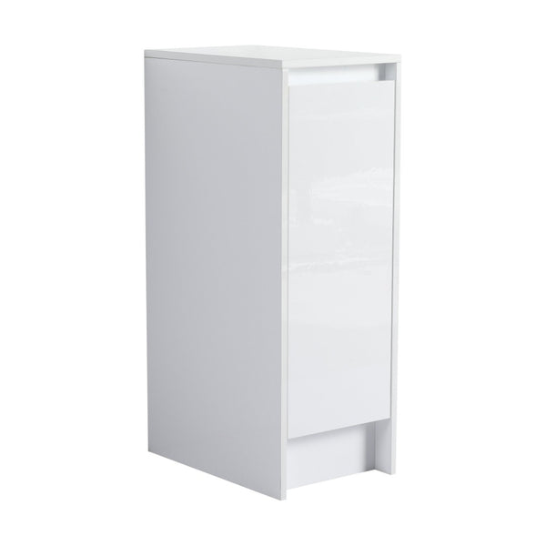 English Elm 36" Modular Plywood Storage Cabinet Glossy White Soft Close Doors for Bathroom or Bedroom W999S00521
