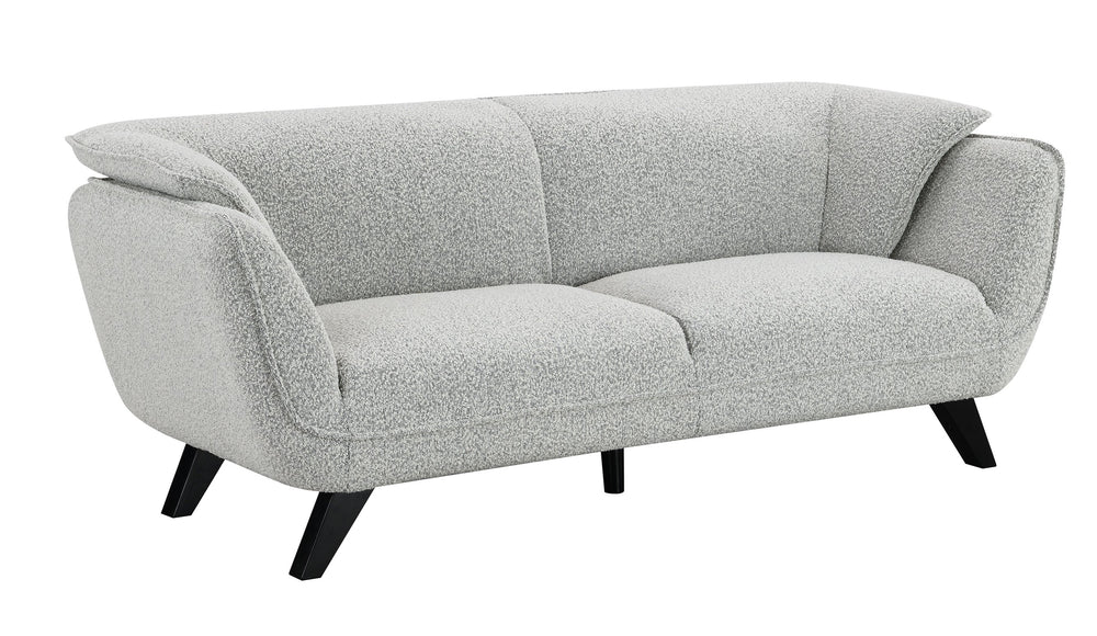 English Elm Nayeli Light Gray Boucle Sofa with Pocket Coil Seats, Sturdy Pine Frame, Plush Foam Cushions, 65" Wide Comfort B2726P265301