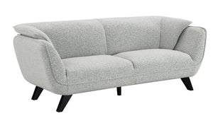 English Elm Nayeli Light Gray Boucle Sofa with Pocket Coil Seats, Sturdy Pine Frame, Plush Foam Cushions, 65" Wide Comfort B2726P265301