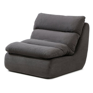 English Elm 32" Tufted Foam Chaise Lounge with Matching Ottoman for Adults Bedroom Living Room Grey W1117P436336