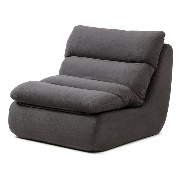 English Elm 32" Tufted Foam Chaise Lounge with Matching Ottoman for Adults Bedroom Living Room Grey W1117P436336