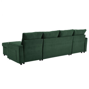 English Elm Swivel Barrel Accent Chair Chenille Tufted Round Club Seat for Living Room Lounge Green N719S002190F
