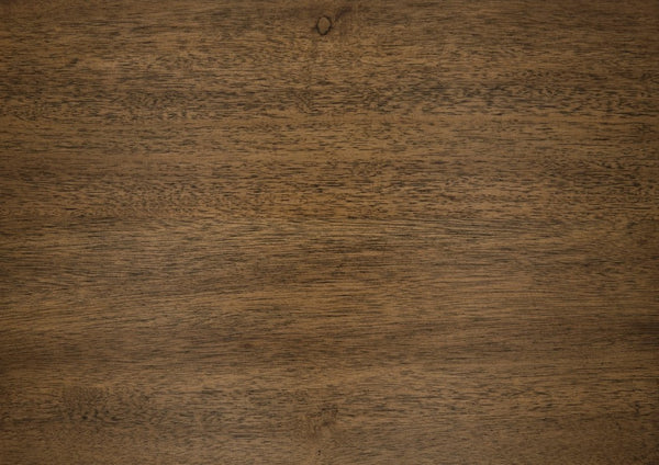 English Elm 2-tone Farmhouse Rectangular Dining Table Seats Six with Trestle Base and Storage Shelf B011P427922