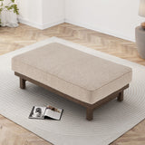 Christopher Knight Home® - Noble House - - Modern Boucle Cocktail Ottoman With Wood Frame