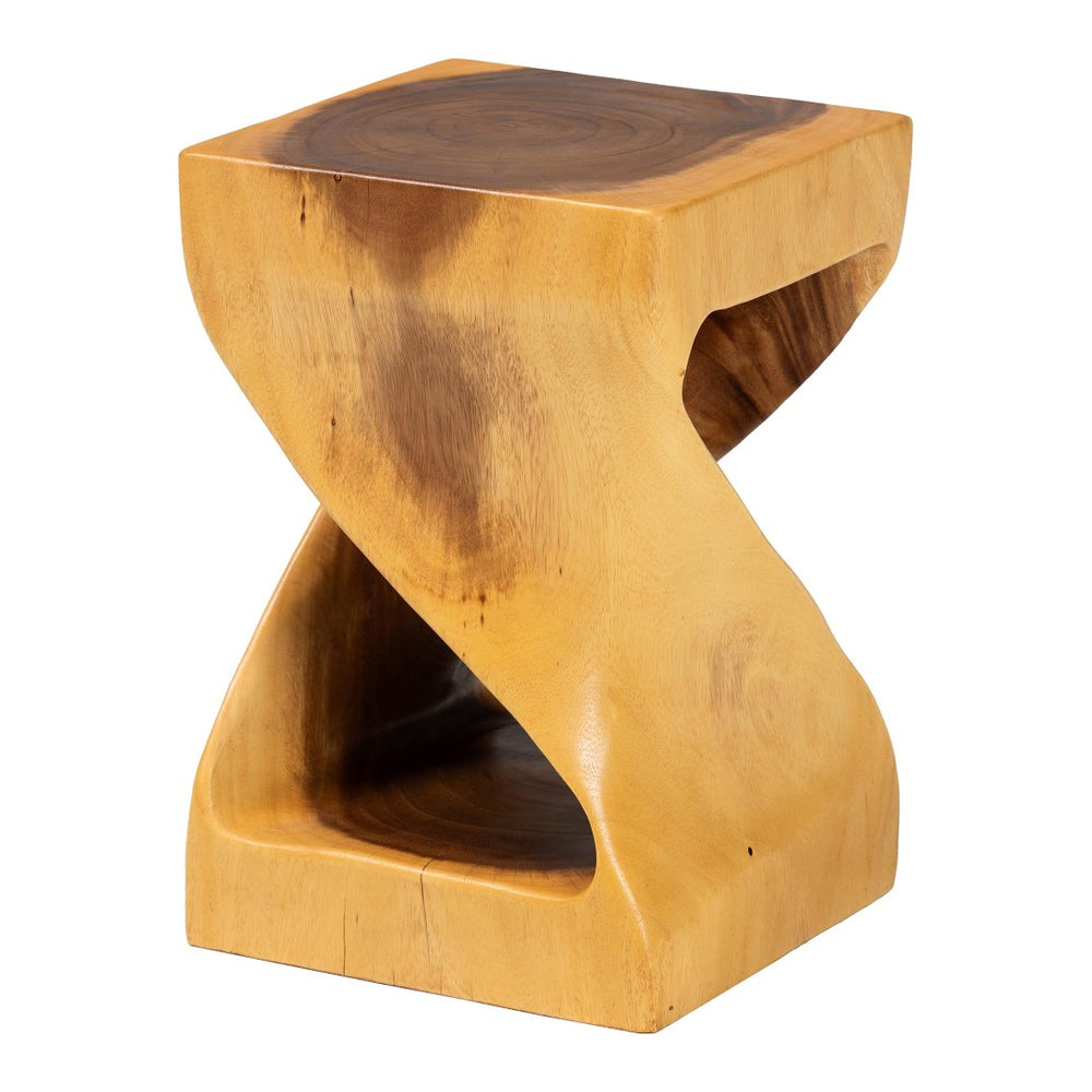 English Elm Hand-carved Suar Wood Sculptural Accent Table Artisan Openwork Design for Boho Interiors B2750P467855