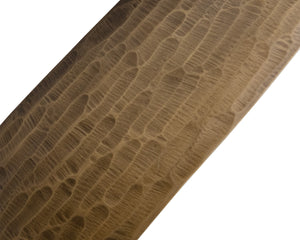 Sunpan Zanatta Dining Armchair – Handcrafted Antique Brass Frame with Unique Hammered Metal Detailing Tan Leather